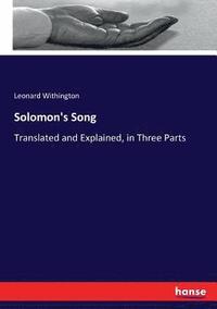bokomslag Solomon's Song