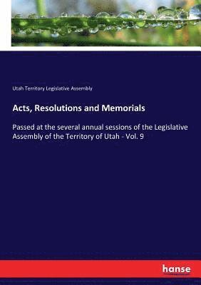 Acts, Resolutions and Memorials 1