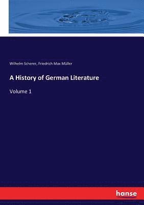 A History of German Literature 1