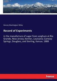 bokomslag Record of Experiments