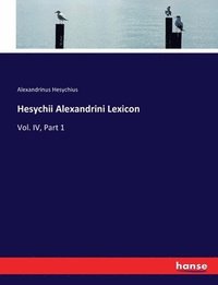 bokomslag Hesychii Alexandrini Lexicon