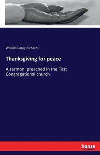 bokomslag Thanksgiving for peace