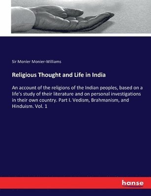 bokomslag Religious Thought and Life in India