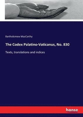 bokomslag Codex Palatino-Vaticanus, No. 830