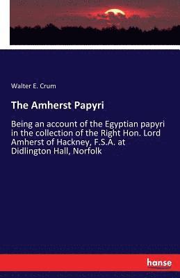 bokomslag The Amherst Papyri