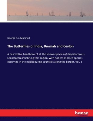 The Butterflies of India, Burmah and Ceylon 1