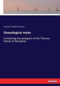 bokomslag Genealogical notes