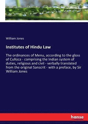 bokomslag Institutes of Hindu Law