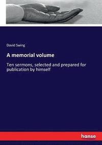 bokomslag A memorial volume