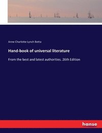 bokomslag Hand-book of universal literature