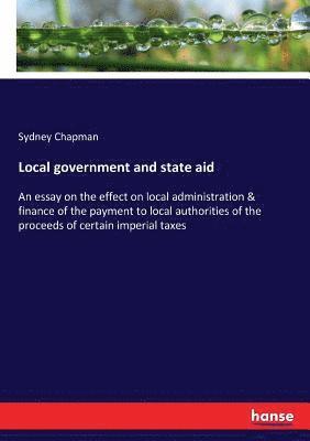 Sydney Chapman - Local government and state aid, Häftad