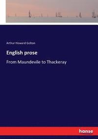 bokomslag English prose