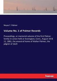 bokomslag Volume No. 1 of Palmer Records