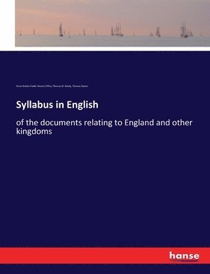 Syllabus in English 1