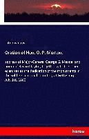 Oration of Hon. O. P. Morton, 1