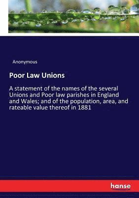 bokomslag Poor Law Unions