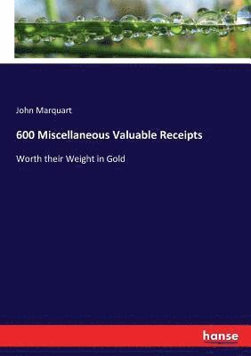 600 Miscellaneous Valuable Receipts 1