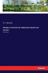 bokomslag Beitrge zur Kenntniss der altdeutschen Sprache und Literatur