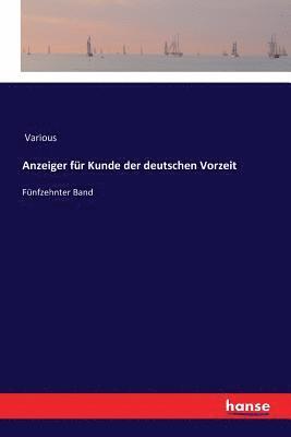 bokomslag Anzeiger fr Kunde der deutschen Vorzeit