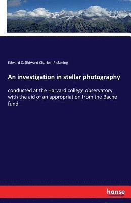 An investigation in stellar photography 1