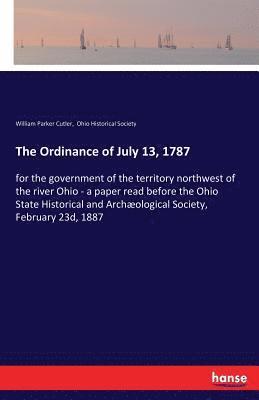 The Ordinance of July 13, 1787 1