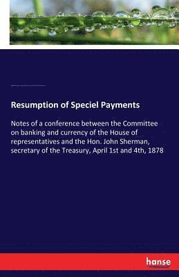 bokomslag Resumption of Speciel Payments