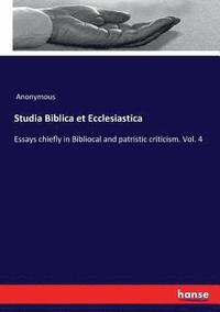bokomslag Studia Biblica et Ecclesiastica