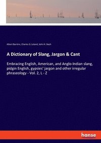 bokomslag A Dictionary of Slang, Jargon & Cant