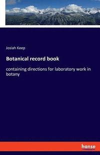 bokomslag Botanical record book