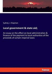 bokomslag Local government & state aid;