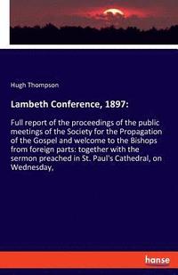 bokomslag Lambeth Conference, 1897