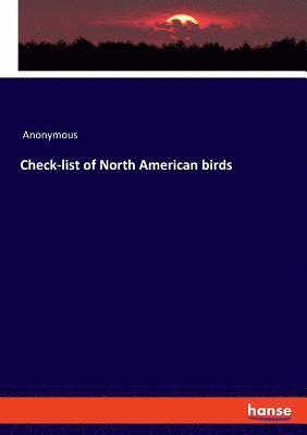 Check-list of North American birds 1