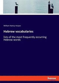 bokomslag Hebrew vocabularies