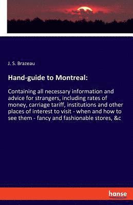 bokomslag Hand-guide to Montreal