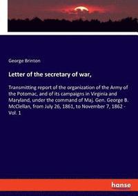 bokomslag Letter of the secretary of war,