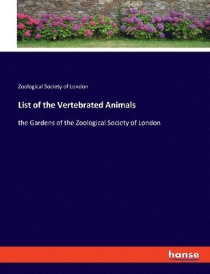 List of the Vertebrated Animals 1