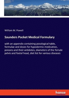 bokomslag Saunders Pocket Medical Formulary