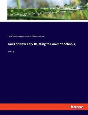 bokomslag Laws of New York Relating to Common Schools