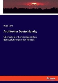 bokomslag Architektur Deutschlands;