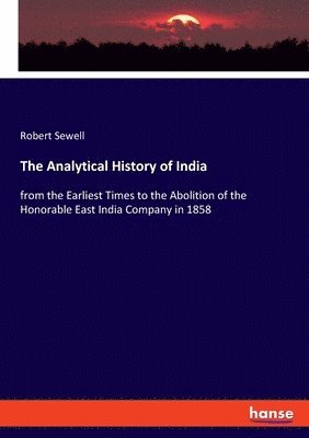 The Analytical History of India 1