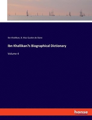 Ibn Khallikan's Biographical Dictionary 1