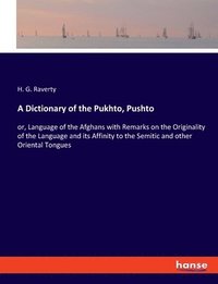 bokomslag A Dictionary of the Pukhto, Pushto