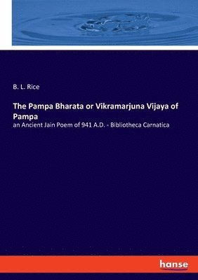bokomslag Pampa Bharata or Vikramarjuna Vijaya of Pampa