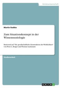 bokomslag Zum Situationskonzept in der Wissenssoziologie