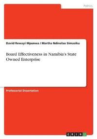 bokomslag Board Effectiveness in Namibia's State Owned Enterprise