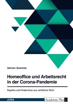 bokomslag Homeoffice und Arbeitsrecht in der Corona-Pandemie. Aspekte und Hindernisse aus rechtlicher Sicht