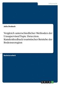 bokomslag Vergleich unterschiedlicher Methoden der Unsupervised Topic Detection. Kundenfeedback touristischer Betriebe der Bodenseeregion