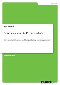 bokomslag Batteriespeicher in Privathaushalten