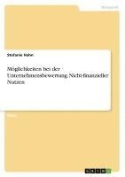 bokomslag Möglichkeiten bei der Unternehmensbewertung. Nicht-finanzieller Nutzen