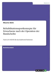 bokomslag Rehabilitationssportkonzepte für Erwachsene nach der Operation der Bandscheibe